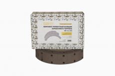Ремкомплект тормозных колодок УАЗ, 4 накладки / 48 заклёпок (MetalPart арт. МР-N-035)
