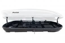 Бокс автомобильный на крышу Pentair CARAVAN 600L белый глянец, двусторонний (арт. PT-9999PLUSW)