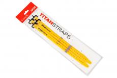 Ремень крепёжный TitanStraps MINI светло-оранжевый L = 25 см, (Dmax - 6,99 с, Dmin - 1,9 см), упак. 4 шт