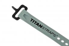 Ремень крепёжный TitanStraps MINI серо-голубой L = 38 см, (Dmax - 10,80 см, Dmin - 1,9 см), упак. 4 шт