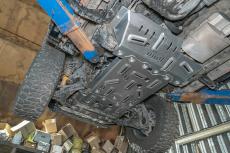 Защита радиатора, картера, РК, КПП для TANK 300 Off-road version, расширенная., алюминиевая, 8 мм (Falcon арт. 8119223084B)