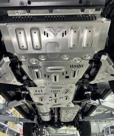 Защита радиатора, картера, РК, КПП для GWM Haval H9 (2023+ г.в.), алюминий, 8 мм (Falcon арт. 8119224384)