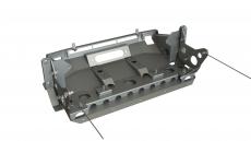 Площадка для лебедки в штатный бампер Toyota Land Cruiser Prado 120 (STC арт. STC-TLCP120-BW)