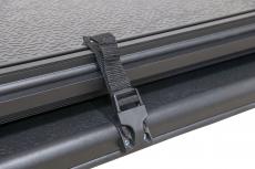 Крышка кузова Toyota Hilux Vigo 2005-2015 трёхсекционная, алюминиевая, черная (РИФ арт. PT-H326)
