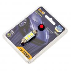 Автолампа АС12-10 (салон, номерной знак) светодиод (МАЯК арт. 12T11*36/38-W3SMD)