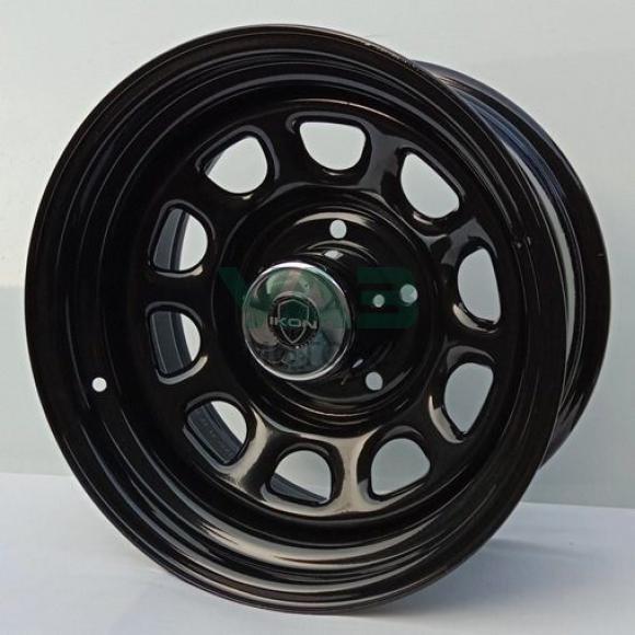 Диск колесный (чёрный) 7x15 5x139,7 ET0 DIA110,5 (Ikon) Диск колесный (чёрный) 7x15 5x139,7 ET0 DIA110,5 (Ikon)
