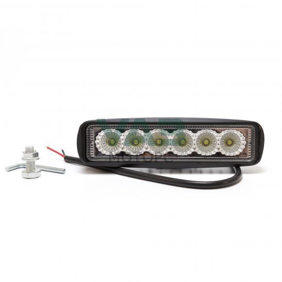 Фара светодиодная (рассеянный свет) 18W 6LED прямоугольная / AVTOELECTRICA Фара светодиодная (рассеянный свет) 18W 6LED прямоугольная / AVTOELECTRICA