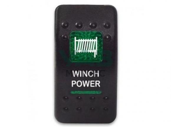 Клавиша Winch Power 12-24В с зеленой подсветкой (China арт. SF50713-6-4P-A6BG-04) Клавиша Winch Power 12-24В с зеленой подсветкой (China арт. SF50713-6-4P-A6BG-04)