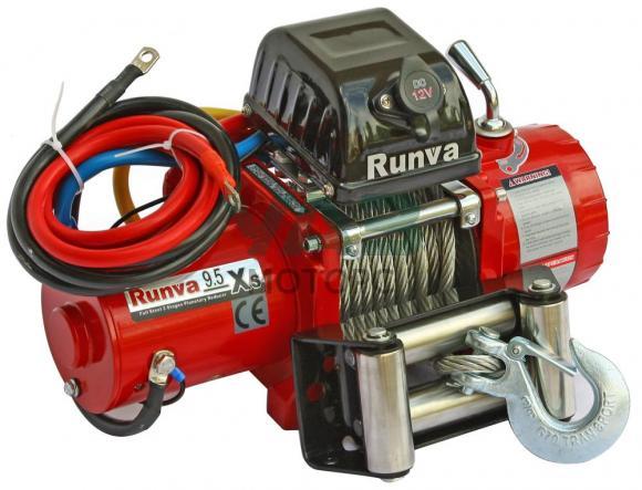 Лебёдка Runva 9500 lbs 4350 кг 12V (короткий барабан) Лебёдка Runva 9500 lbs 4350 кг 12V (короткий барабан)
