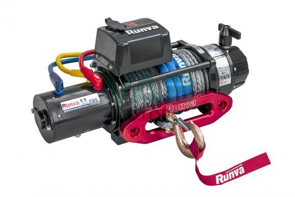 Лебёдка электрическая 12V 9500 lbs 4350 кг (влагозащищенная / синтетический трос) Runva Лебёдка электрическая 12V 9500 lbs 4350 кг (влагозащищенная / синтетический трос) Runva
