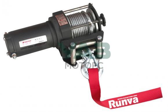 Лебёдка электрическая ATV / 12V Runva 3000A lbs 1361 кг (стальной трос 14м 4.8мм) EWX3000A Лебёдка электрическая ATV / 12V Runva 3000A lbs 1361 кг (стальной трос 14м 4.8мм) EWX3000A