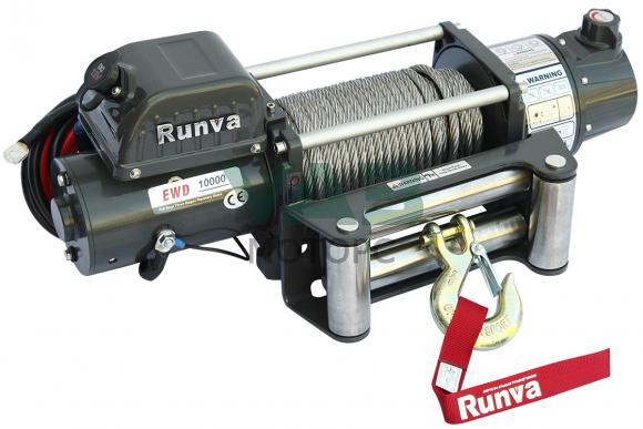 Лебёдка электрическая двухскоростная 12V Runva 10000 lbs 4500 кг Лебёдка электрическая двухскоростная 12V Runva 10000 lbs 4500 кг