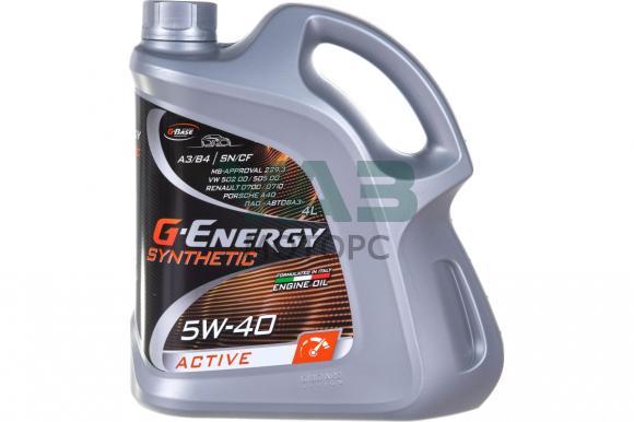 Масло моторное синтетическое 5W-40 (4 литра) G-Energy Synthetic Active Масло моторное синтетическое 5W-40 (4 литра) G-Energy Synthetic Active