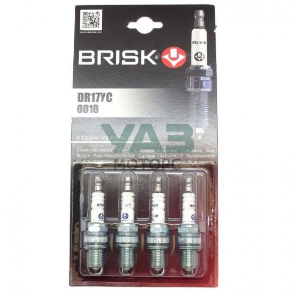 Свечи зажигания А-17 DR17YC (комплект 4 штуки / под ключ 16мм) ЗМЗ-405, 409 Евро-3,5 (BRISK) 0010 Свечи зажигания А-17 DR17YC (комплект 4 штуки / под ключ 16мм) ЗМЗ-405, 409 Евро-3,5 (BRISK) 0010