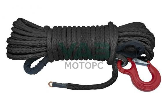Трос для лебёдки синтетический 10 мм/25 м черный готовый (РИФ арт. Rope10mm25mBL) Трос для лебёдки синтетический 10 мм/25 м черный готовый (РИФ арт. Rope10mm25mBL)